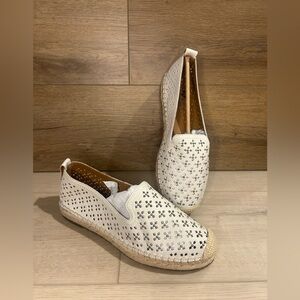 Patrica Nash Elena White Espadrilles Genuine Leather